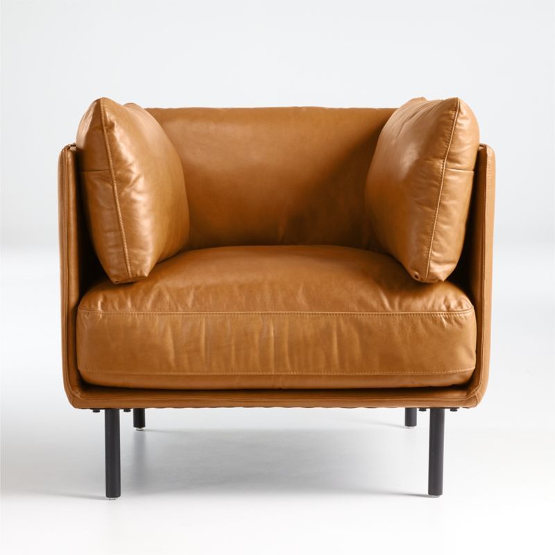 Wells Leather Chair + Reviews | Crate & Barrel | Crate & Barrel