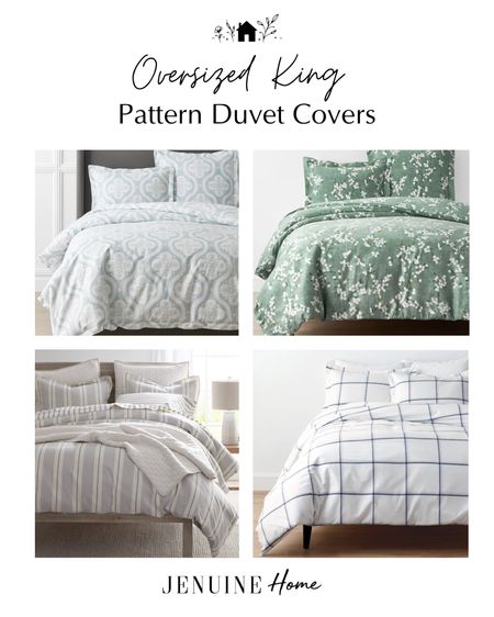 Oversized king duvet covers with patterns and designs! Floral duvet, checkered grid duvet, stripe duvet. 

Studio Mcgee style, grandmillenial style

#LTKhome