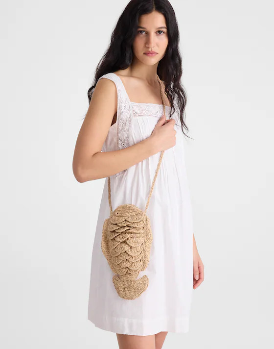Handwoven Fish Crossbody Bag | Madewell