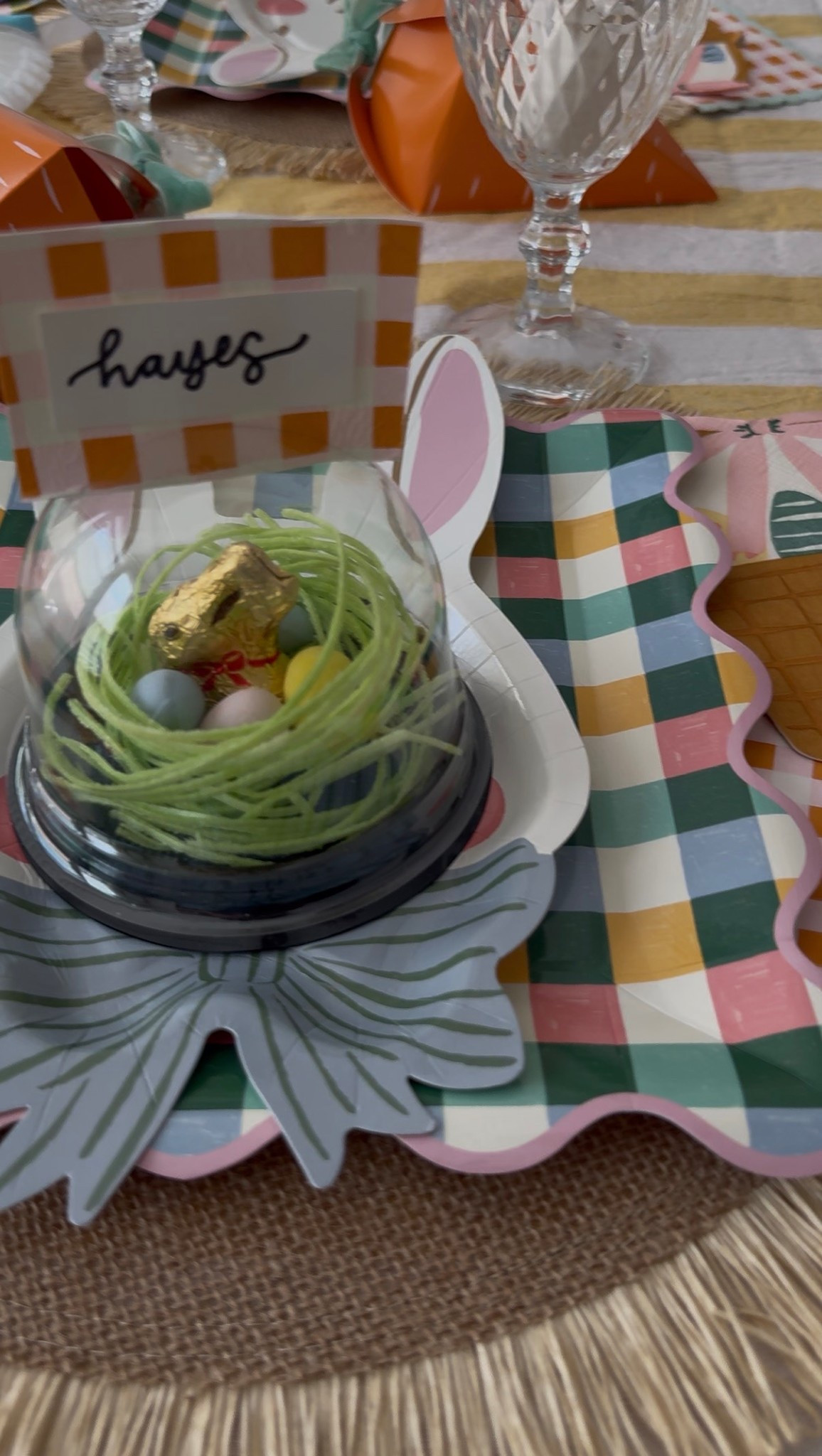 Easter place settings for the table!