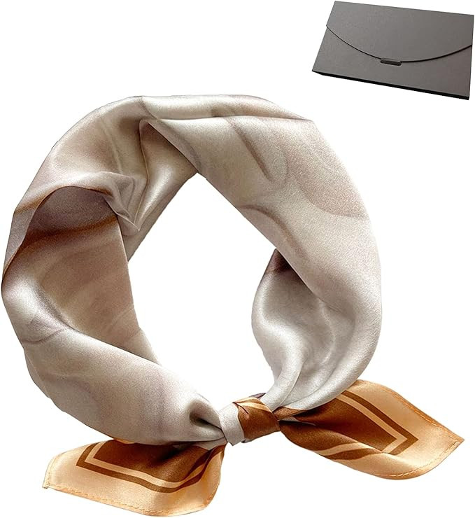 SUOXU Silk Scarf Women,100% Mulberry Silk Head Scarf Bandanas for Women,Satin Square Scarf Silk N... | Amazon (UK)