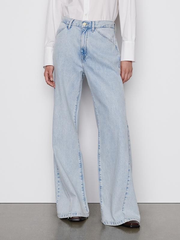 Le Baggy Palazzo -- Whisper | Frame Denim