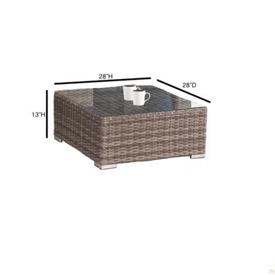 Fully Assembled 7-Person Wicker Patio Seating Group With Cushions | Wayfair North America