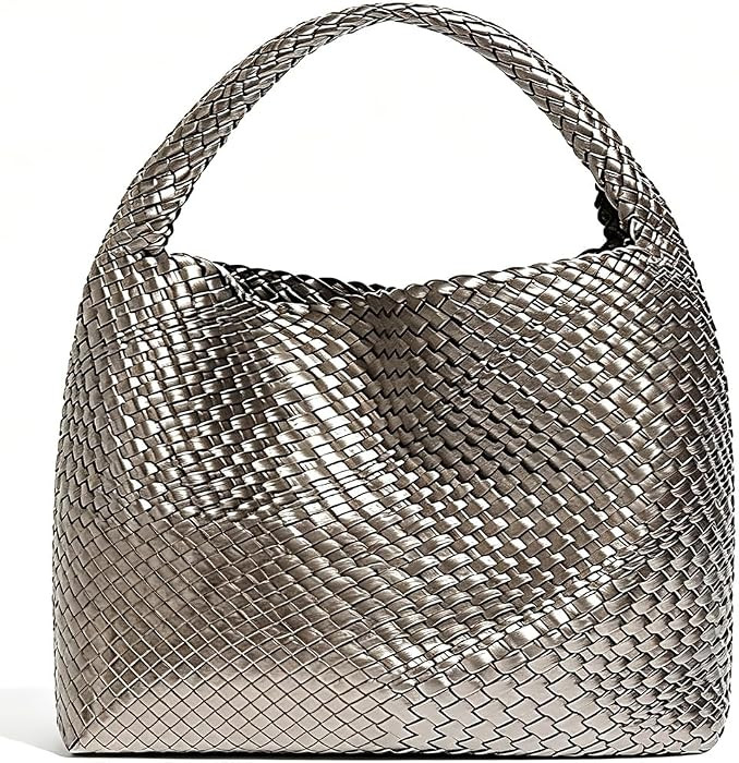 Woven Tote Bag for Women with Purse, Fashion Shoulder Hobo Underarm Bags, Large Woven Handmade Wo... | Amazon (US)