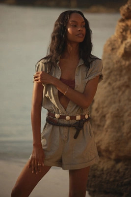 Cloth & Stone Utility Romper | Anthropologie (US)