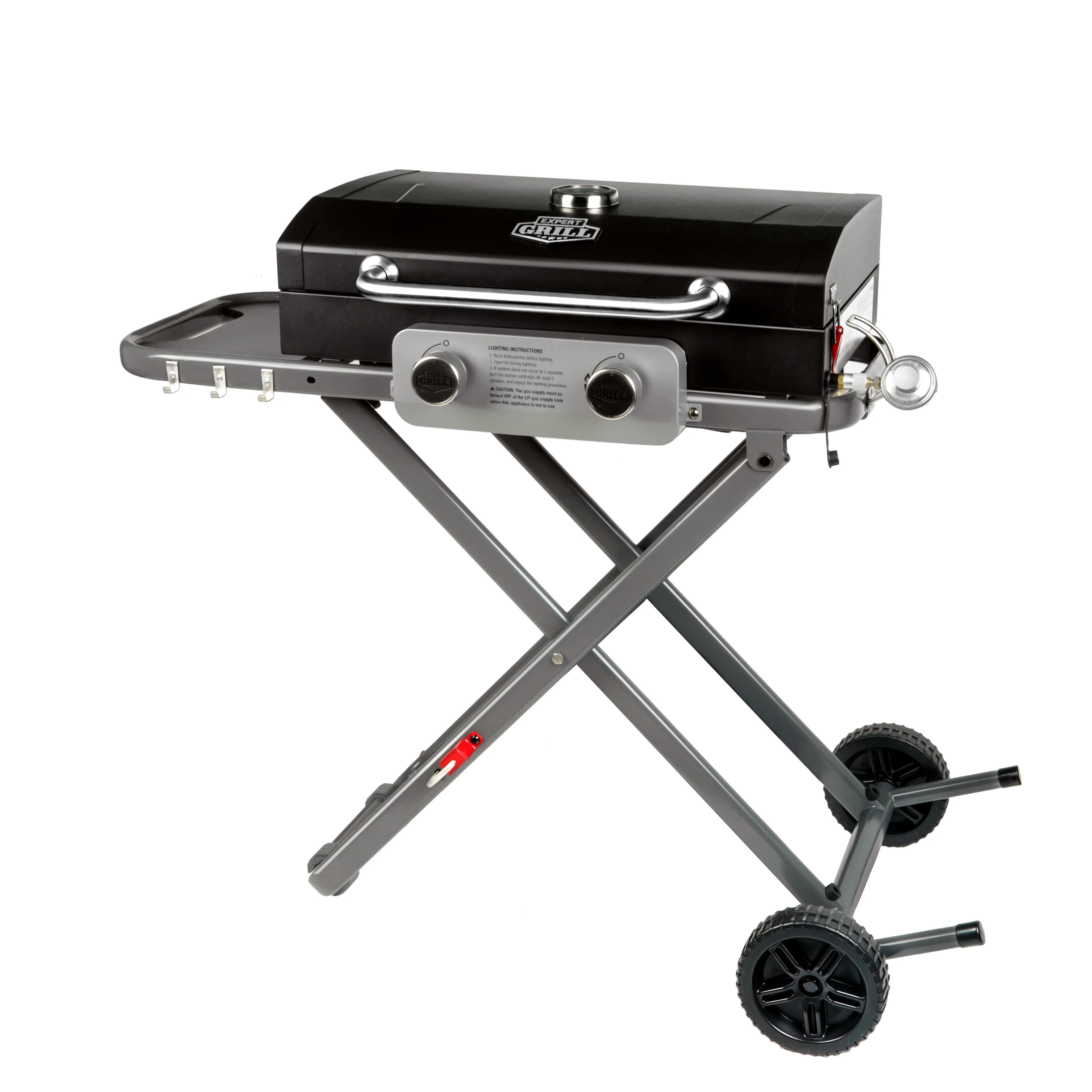 Expert Grill 2-Burner Black Propane Gas Grill with Folding Legs, New - Walmart.com | Walmart (US)