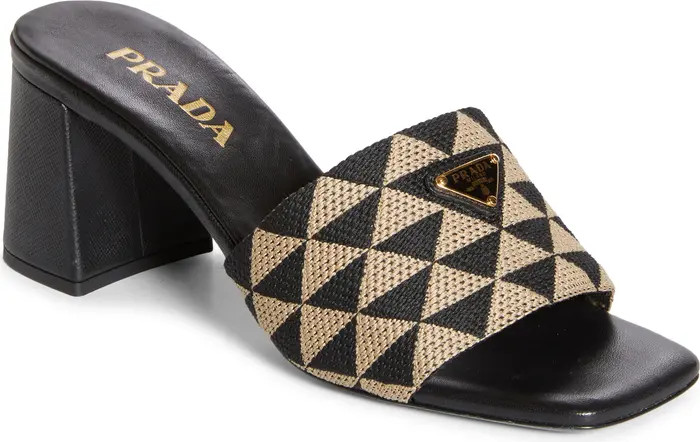 Triangle Jacquard Slide Sandal (Women) | Nordstrom