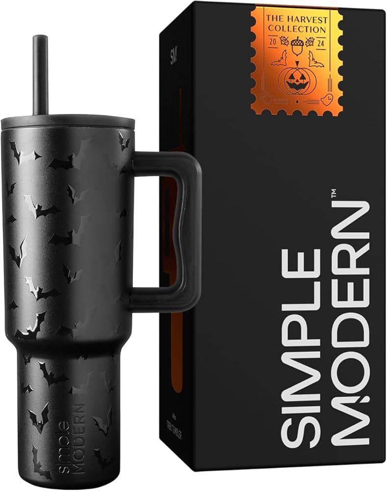 Simple Modern Halloween 40 oz Tumbler with Handle and Straw Lid | Leak-Proof Insulated Stainless ... | Amazon (US)