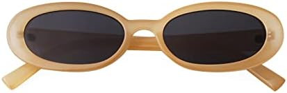 90s Sunglasses for Women Men Retro Small Oval Sunglasses | Amazon (US)