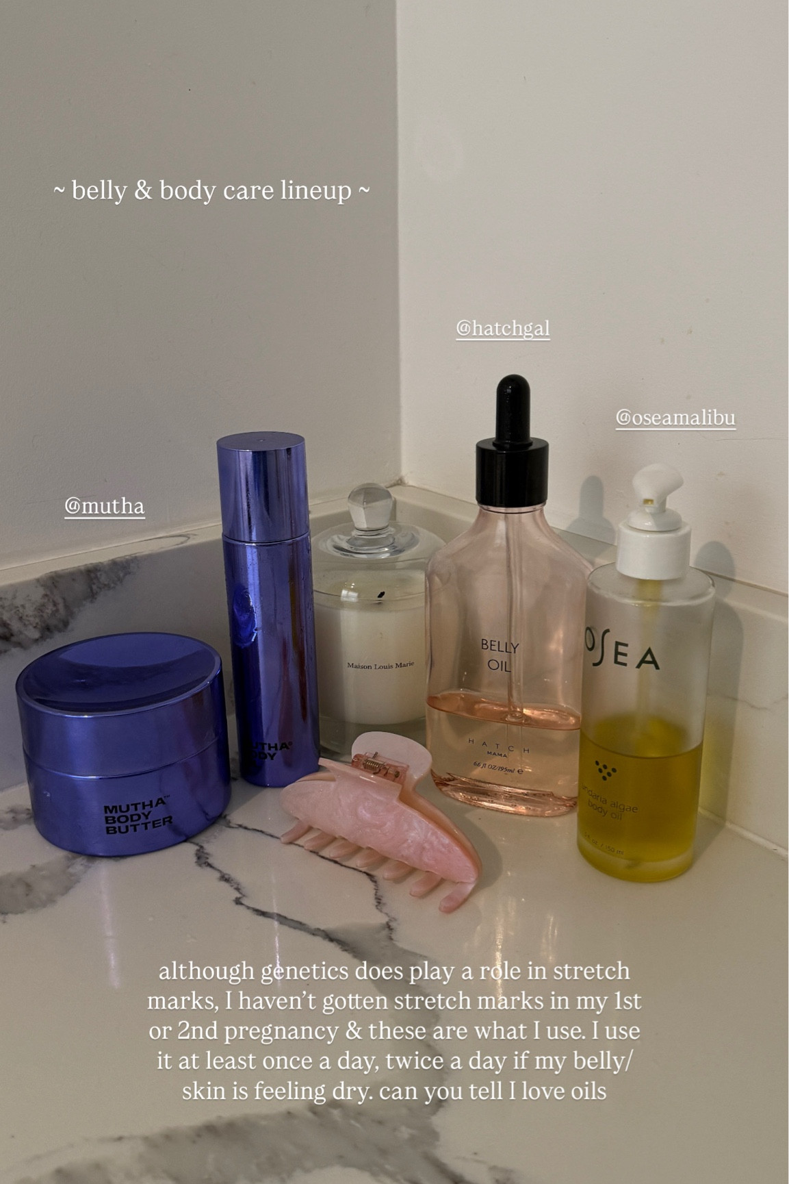 belly care line up to prevent stretch marks 

#LTKBaby #LTKBump #LTKMostLoved