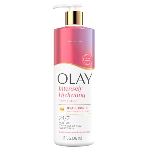 Olay Body Lotion for Women, Nourishing with Hyaluronic Acid Serum, Visibly Soften & Smooth Skin, 24hr Moisture & Hydration, Fast Absorbing Formula, Vitamin B3 Complex, For All Skin Types, 17 fl oz | Amazon (US)