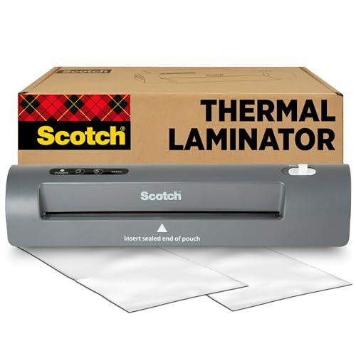 Scotch Thermal Laminator, 2 Roller System for a Professional Finish, Use for Home, Office or School, Suitable for use with Photos (TL901X) | Amazon (US)