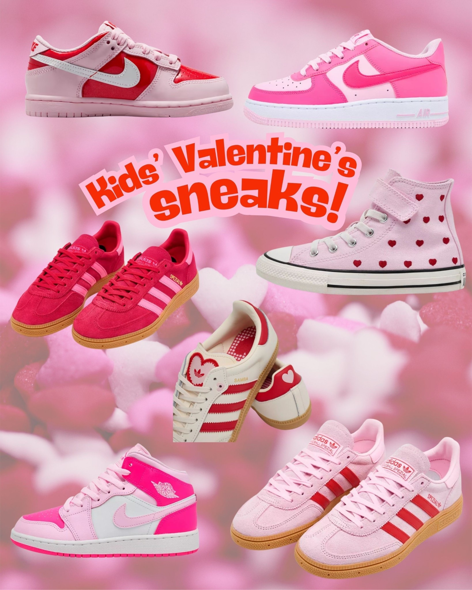 Getting your kids ready for cute Valentine photos? Don’t skip on these cute sneakers!❤️🩷

#LTKKids #LTKValentine #LTKmomlife