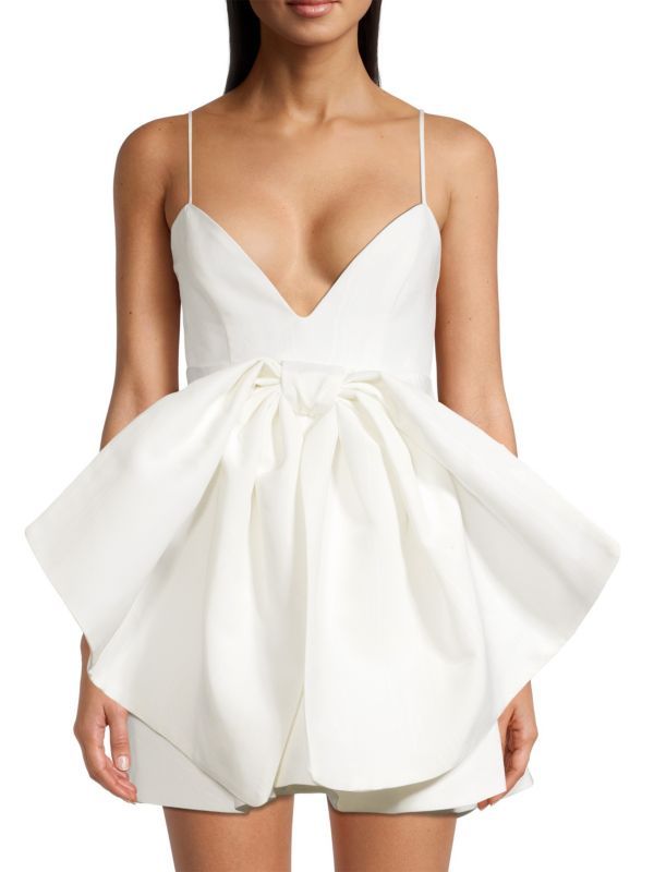 Annabelle Statement Bow Mini Dress | Saks Fifth Avenue OFF 5TH