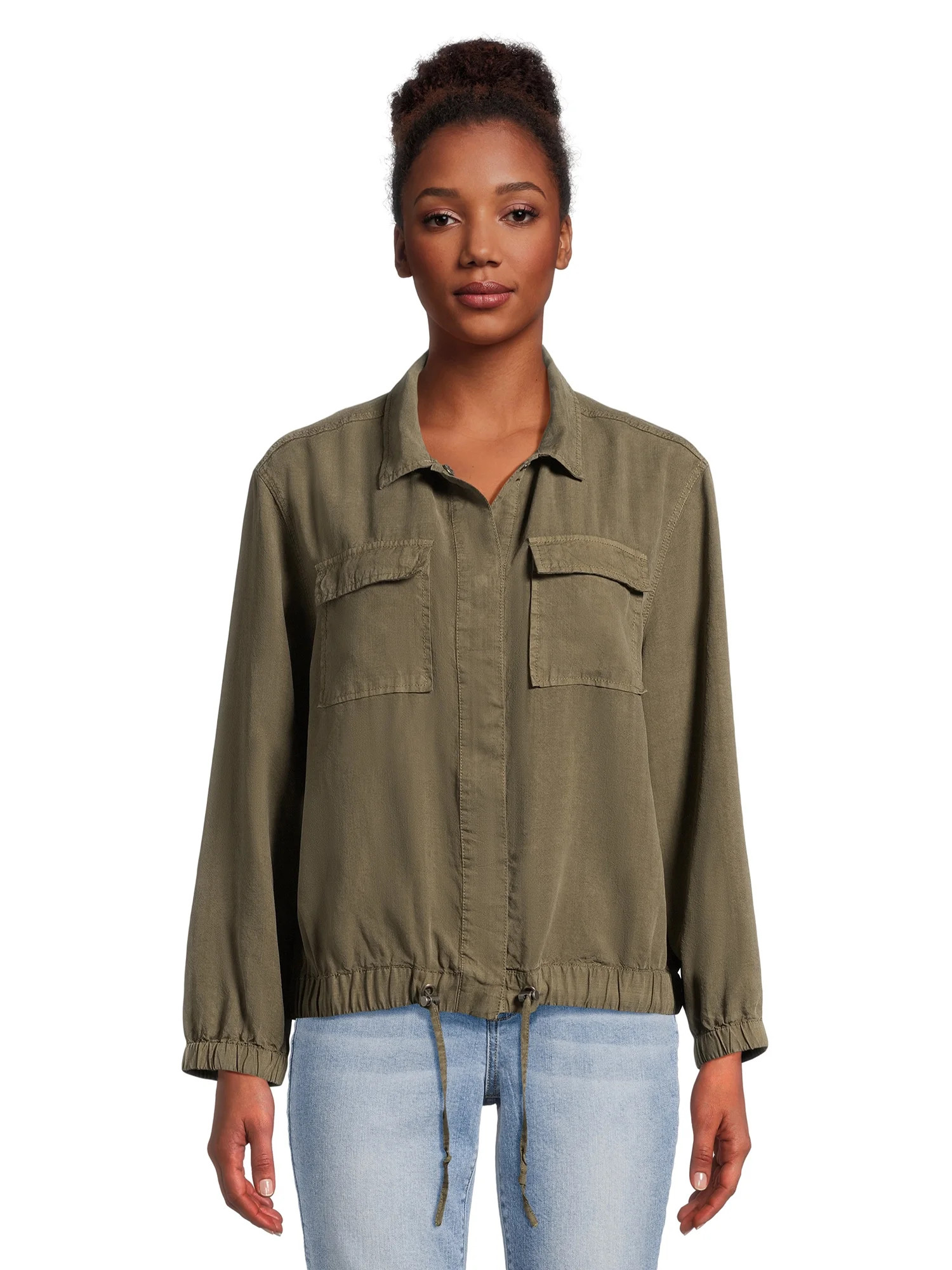 Time and Tru Women's Soft Utility Jacket | Walmart (US)