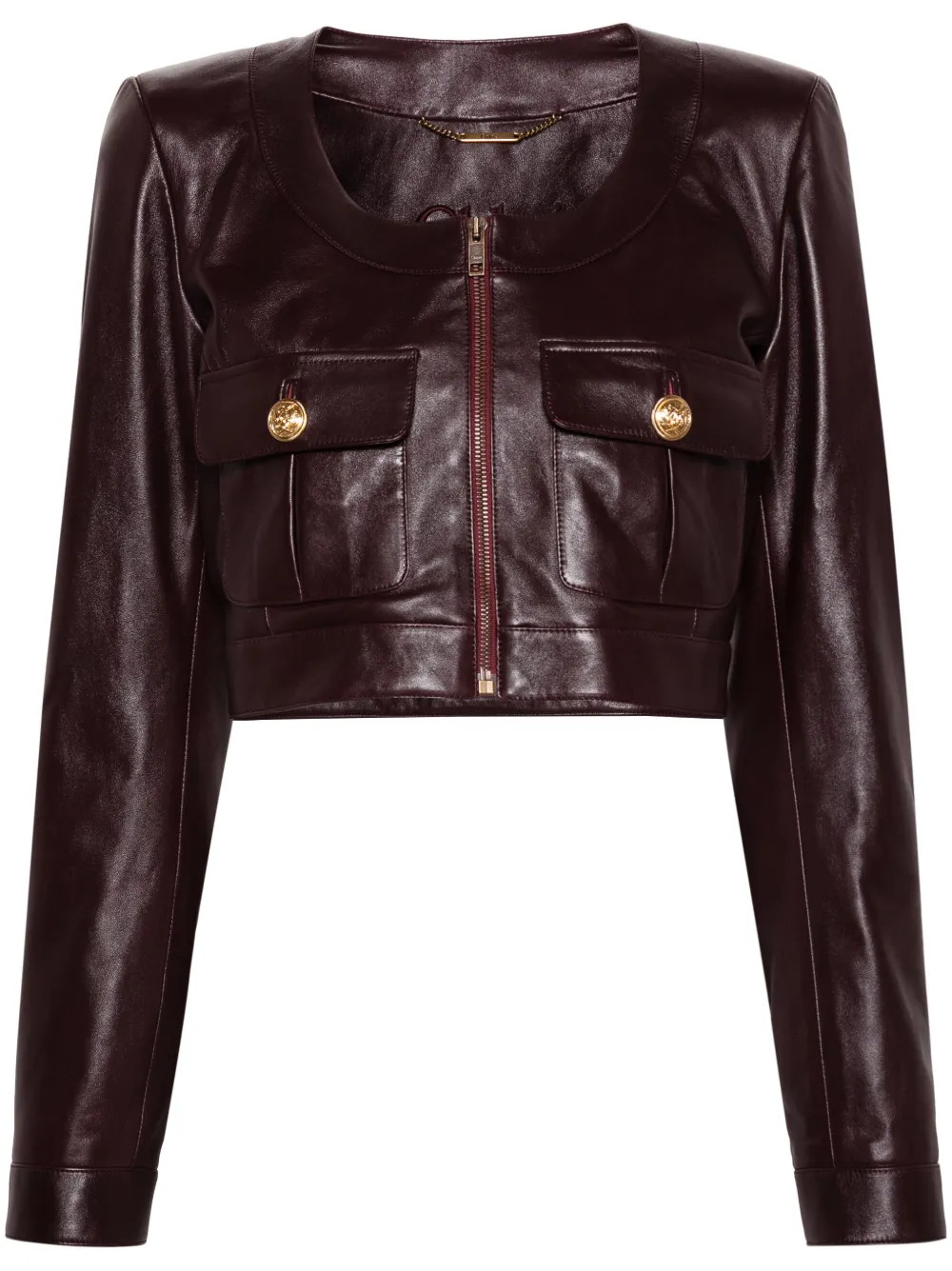 Chloé Cropped Jacket | Purple | FARFETCH PH | Farfetch Global