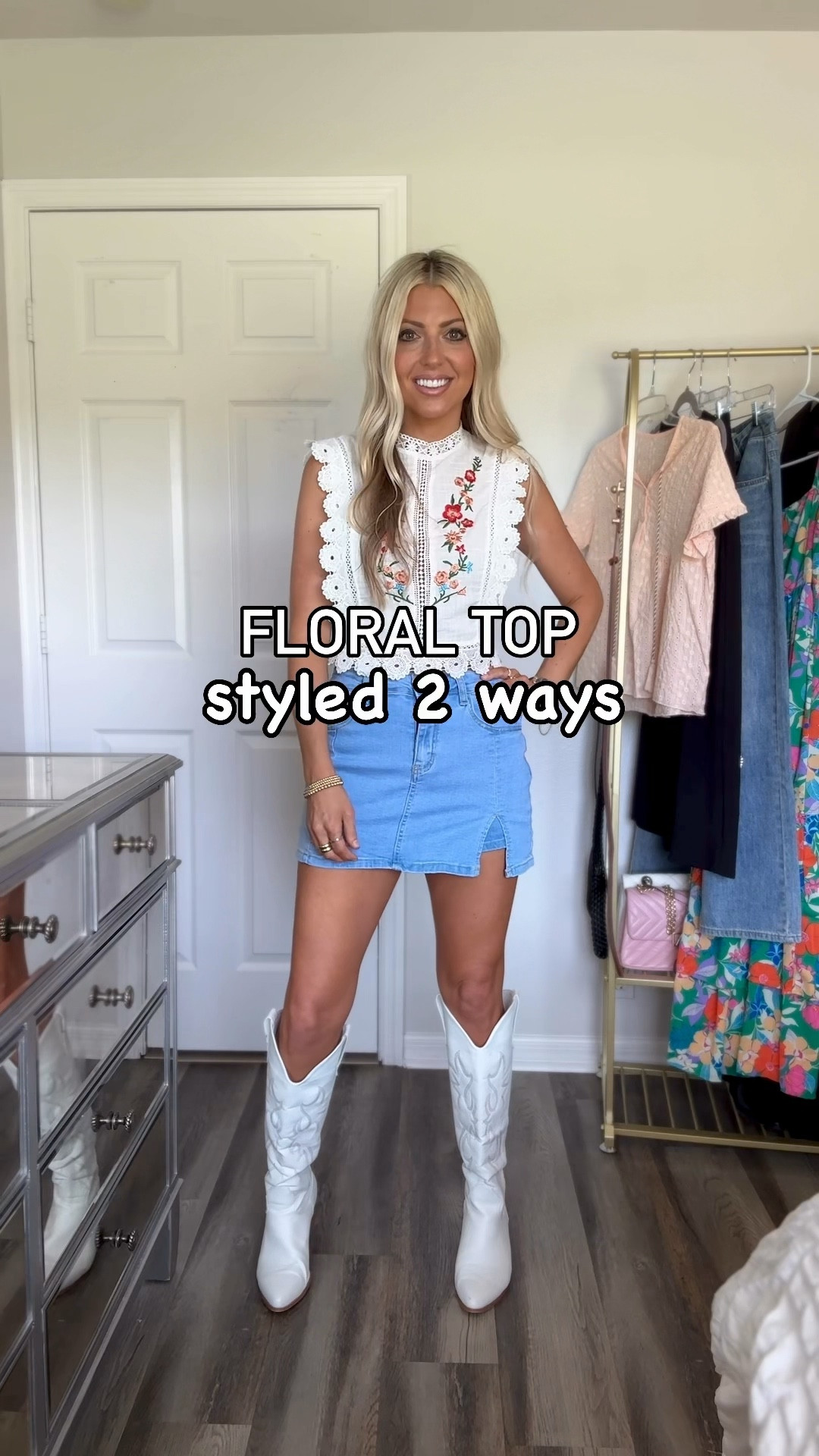 This floral lace top is perfect for Spring and Summer, size up 1 or 2. Love it with boots and this denim skort for a boho look or country concert. Both the skort and top are under $35. These cotton pants are so lightweight and comfy, run tts. They come in several colors and are only $31. And these are the perfect neutral sandals under $30. I went up a whole size in them as well. Everything is on Amazon Prime! 

Country concert outfit | denim skort | Spring style | Amazon find | resort wear | boho fashion | outfit inspo | affordable fashion | vacation look | outfit ideas | weekend outfits | date night outfit | spring neutral sandals | cowboy boots

#countryconcertoutfit #denimskort #bohofashion #amazonoutfit #bohostyle #microinfluencer #springfashion #amazonfashion #amazonfashionfinds #affordableoutfit #resortoutfit #floral #lace #westernchic #amazonfashionfavorites #founditonamazon #womenfashion #fashionreels #instafashion #ootdfashion #amazoninfluencer #lookforless #beachstyle #vacationstyle #stylegram #explorepage #MyStyle #OutfitInspiration #ltkunder50 

#LTKtravel #LTKFestival #LTKfindsunder50