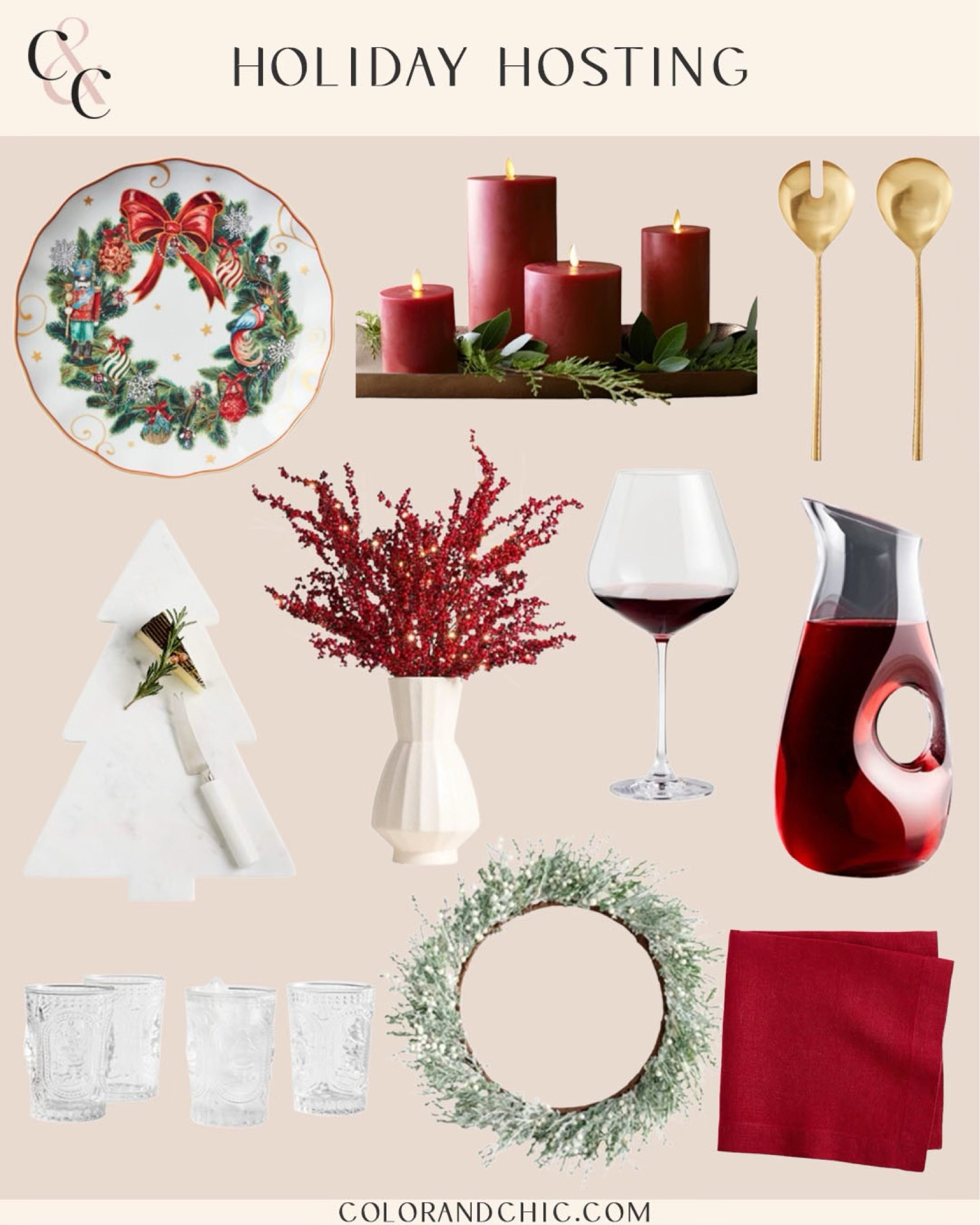 Holiday hosting with wreath chargers, tree cheese board, festive dinnerware and more 

#LTKParties #LTKHoliday #LTKHome