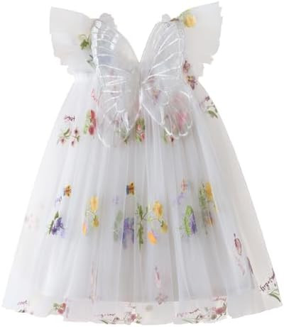 TTYAOVO Toddler Baby Dress Birthday Party Tulle Girl Dresses | Amazon (US)
