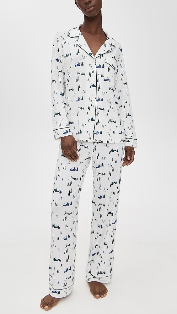 Gisele Printed Long Pajama Set | Shopbop