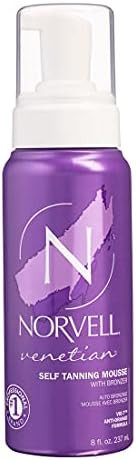 Norvell Venetian Sunless Self-Tanning Mousse with Bronzer - Instant Self Tanner - Natural Looking... | Amazon (US)