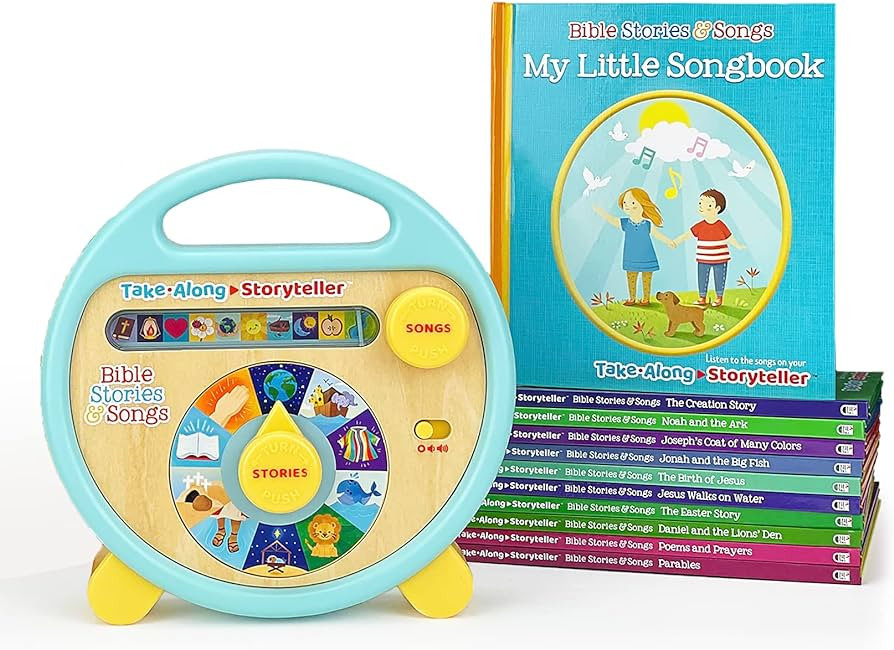 Bible Stories and Songs Interactive Electronic Take Along Storyteller with 11 Books (Little Sunbe... | Amazon (US)