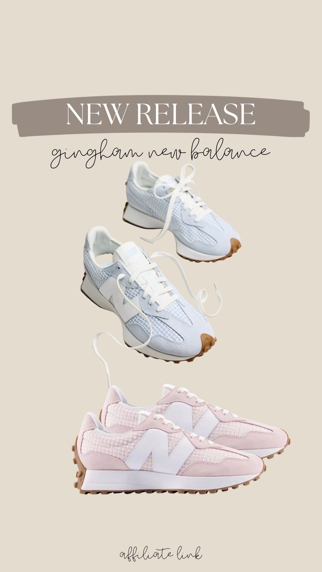 New release! Gingham new balance in pink and blue!



#LTKTravel #LTKootd #LTKdayinmylife