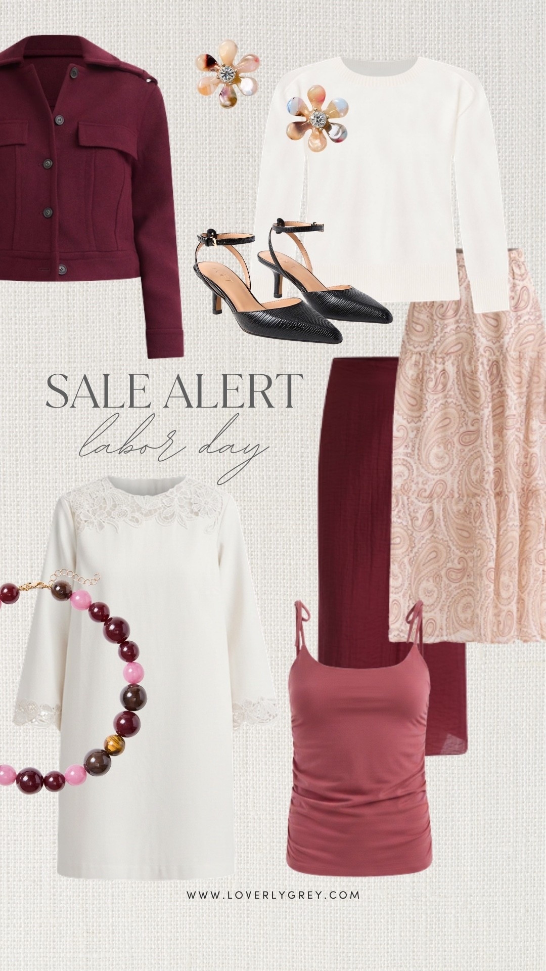 These Labor Day sale finds are making me want to wear burgundy all season long. I love the mix of soft knits, tailored pants, black heels and feminine accessories for creating burgundy fall outfits, workwear looks and dressy everyday outfits.

#LTKOver40 #LTKSaleAlert #LTKootd