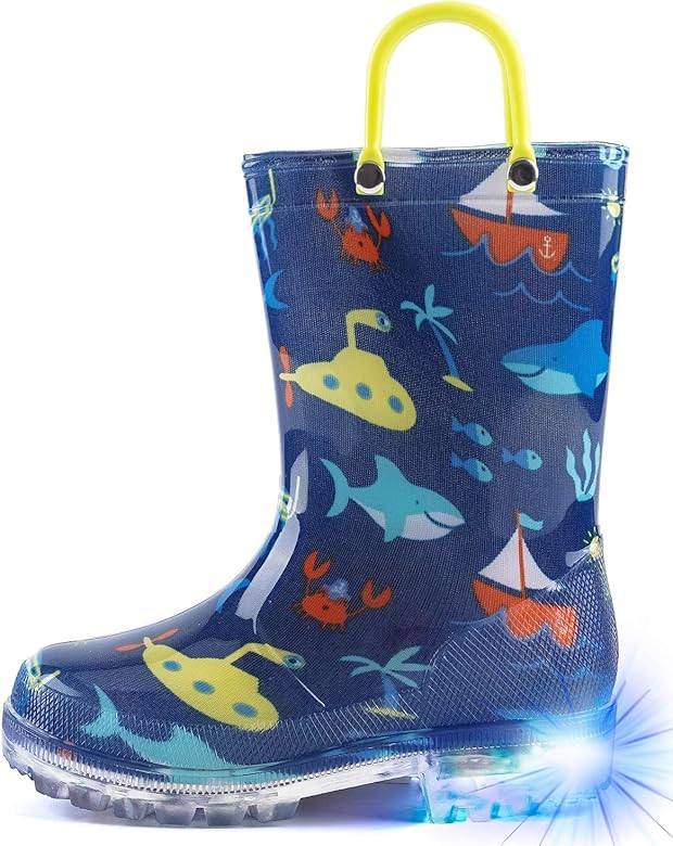 Light Up Rain Boots for Little Kids | Amazon (US)