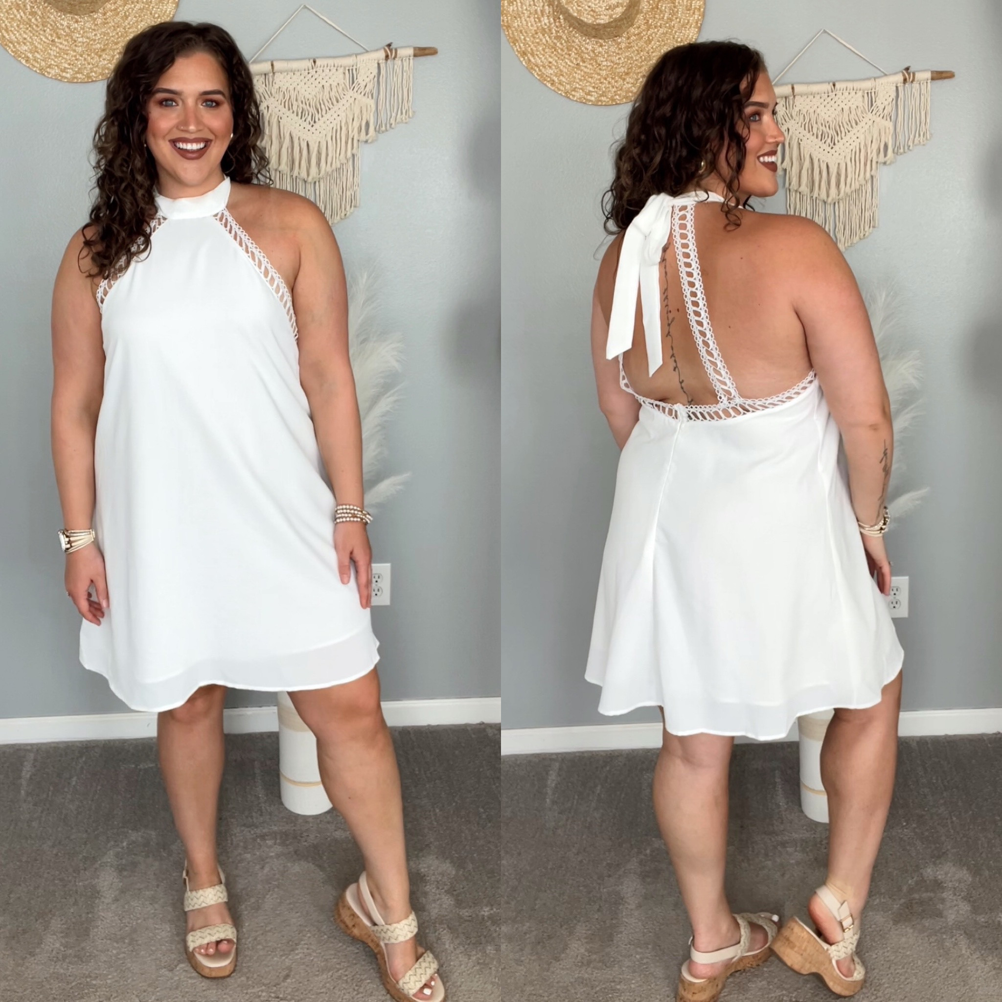 white dress backless Lauryn Backless Maxi Dress in Sheer Jersey White main image 1