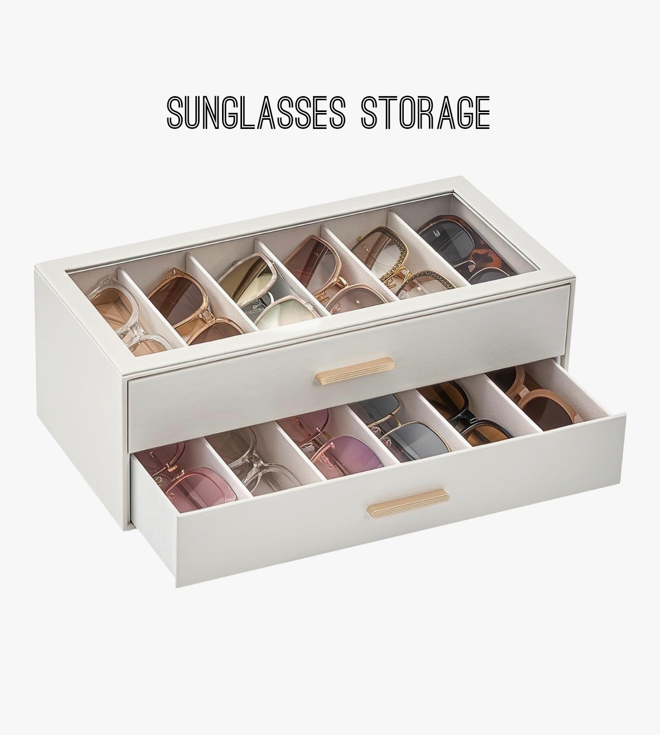 Luxury meets organization ✨ No more digging through bags or scratched lenses—every pair has its place. This sunglasses storage keeps your collection protected, visible, and ready to elevate any look. Because losing your favorite pair? Not an option. 😎

#OrganizationGoals
#LuxuryLiving
#AccessoryStorage
#SunglassesStyle
#LTKFinds

#LTKMothersDay