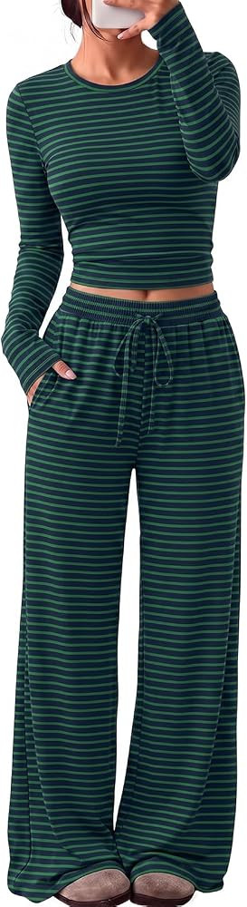 Trendy Queen Women's 2 Piece 2026 Fall Fashion Lounge Set with Pockets | Amazon (US)