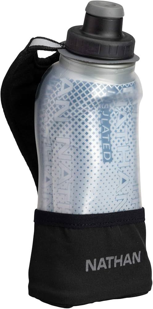 Nathan Running Handheld Water Bottle Adjustable No-Grip. Quick Squeeze Lite Hand Strap. 12oz / 18... | Amazon (US)