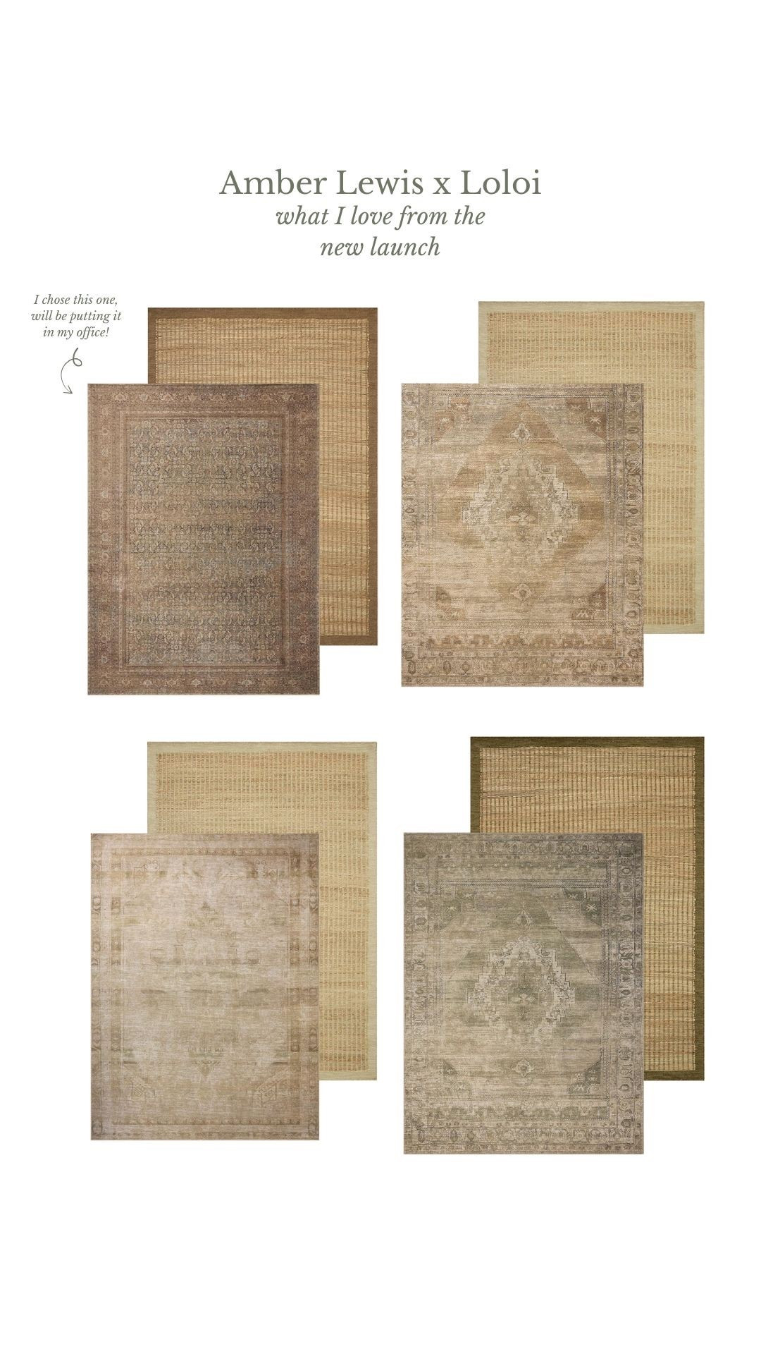 Fall rug combinations from the new Amber Lewis x Loloi release! Loving all these earthy colors and textures. 

#LTKSaleAlert #LTKHome #LTKSeasonal