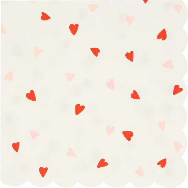Heart Pattern Small Napkins | Maisonette