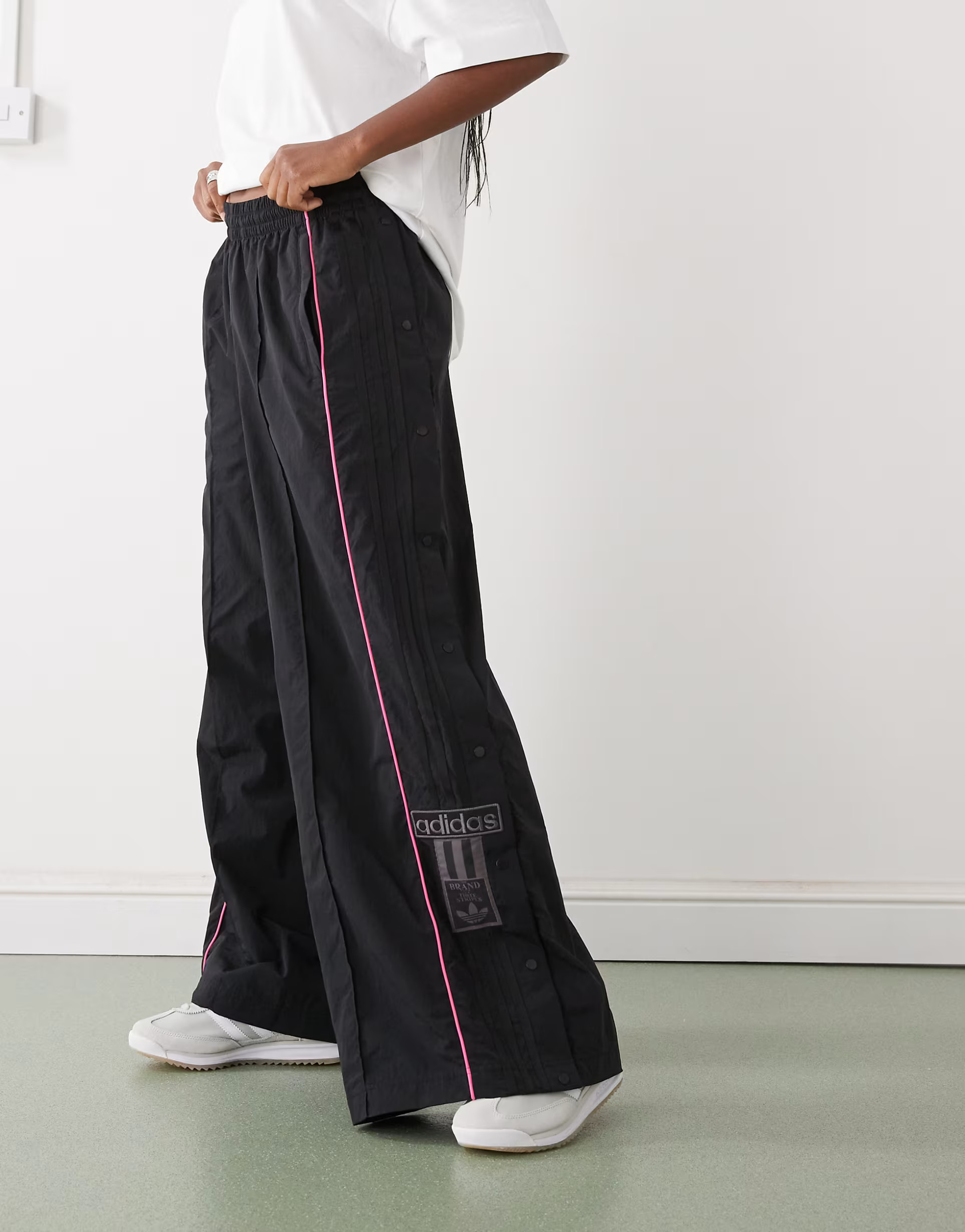 adidas Originals Adibreak oversized track pants in black | ASOS | ASOS (Global)
