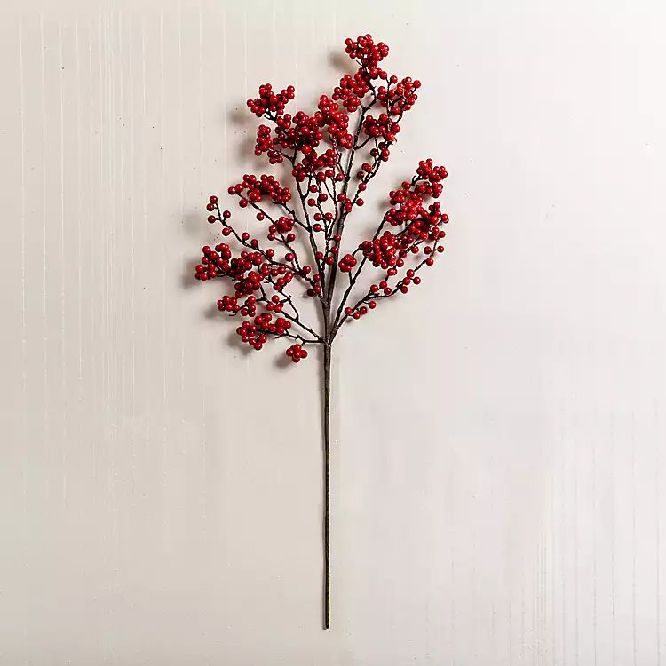 Crimson Berry Branch Stem | Kirkland's Home