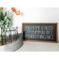 Pumpkin Spice Fall Wooden Sign, Wooden Sogn, Fall Home Decor, Wooden Signs, Fall Sign, Autumn Sign, Wall Decor, Decorative Sign, Fall Decor | Etsy (US)