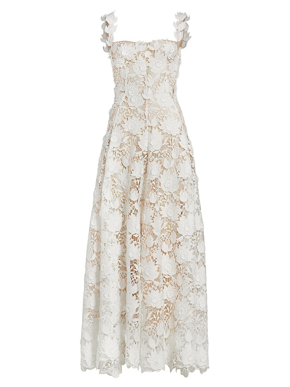 Women's Water Lily Guipure Lace Maxi Dress - White - Size 2 - White - Size 2 | Saks Fifth Avenue