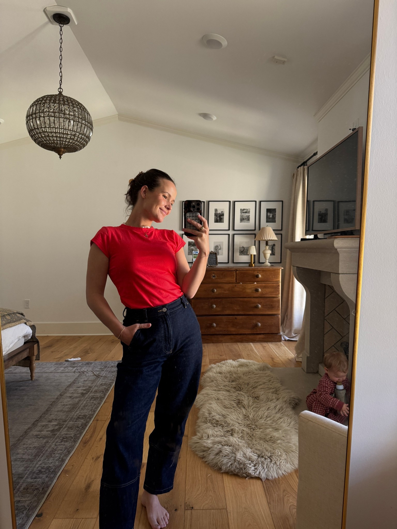 Favorite $8 tees from Walmart!! The white is my go-to, but tried this color and love it! 