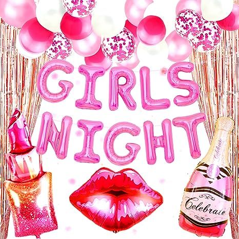 LaVenty 45 PCS Girls Night Party Decoration Girls Just Wanna Fun Banner Mean Girls Party Decorati... | Amazon (US)