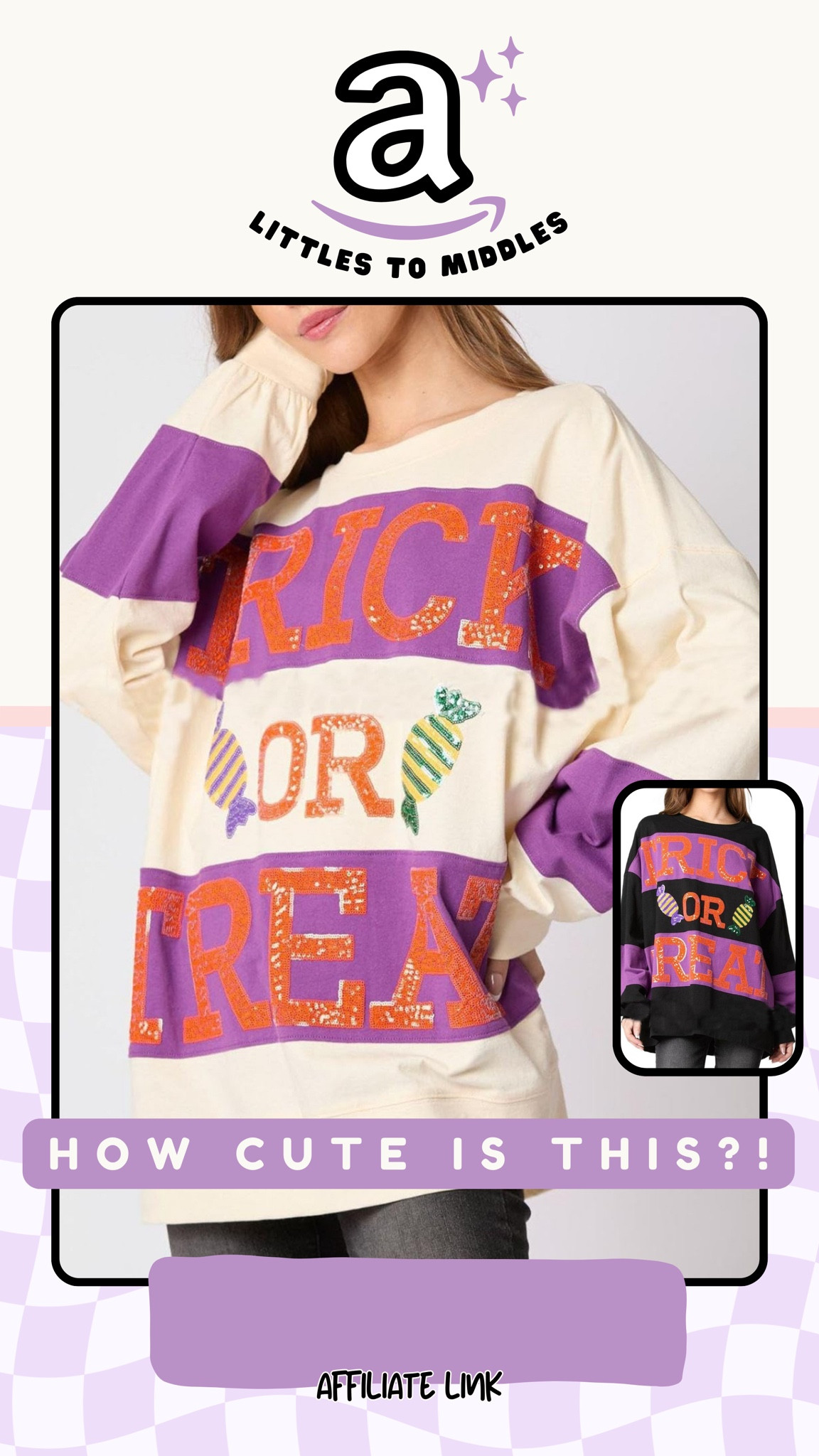 Trick or Treat sequin

#LTKFindsUnder50 #LTKMidsize #LTKSeasonal