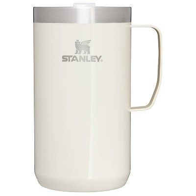 Stanley 24 oz Stainless Steel Classic Legendary Mug Cream Gloss: Dishwasher-Safe Drinkware for Hot & Cold Beverages | Target