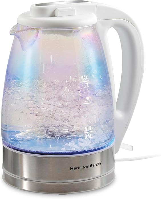 Hamilton Beach 1.7L Electric Tea Kettle, Water Boiler & Heater, LED Indicator, Built-In Mesh Filt... | Amazon (US)