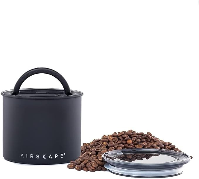 Airscape Stainless Steel Coffee Canister | Food Storage Container | Patented Airtight Lid | Push ... | Amazon (CA)