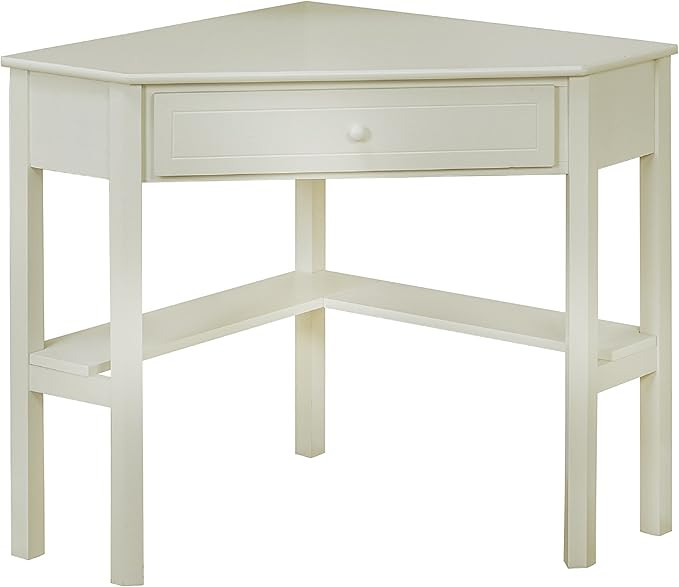 Target Marketing Systems with One Drawer and One Storage Shelf, Antique White Finish | Amazon (US)