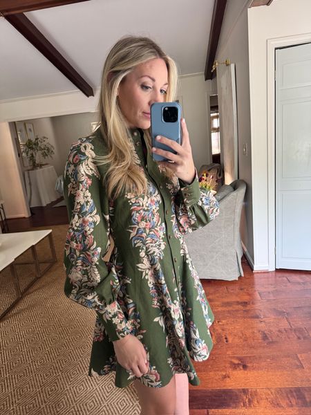 Absolutely obsessed with this green floral dress! It's giving me all the Southern vibes with its charming print and flattering fit. The contrast of colors is just perfect! Wearing a size 4 and is true to size!

#LTKFindsUnder100 #LTKFindsUnder50 #LTKStyleTip