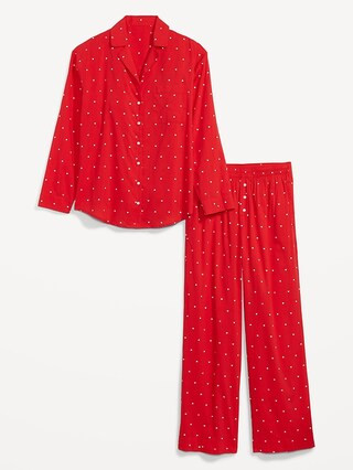 Oversized Printed Pajama Set for Women | Old Navy (US)