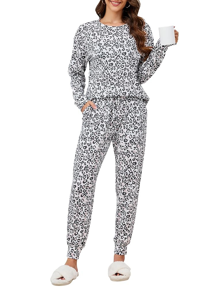 Blooming Jelly Womens Cute Pajama Sets Long Sleeve Heart Printed Lounge Set Pockets Two Piece Out... | Amazon (US)