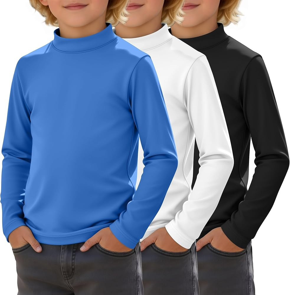 3 Pack Boys Rash Guard Swim Shirts Kids UPF 50+ Sun Protection Tops Teen Long Sleeve Shirt for Wa... | Amazon (US)